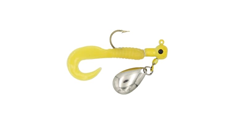 Anglers King Panfish Jig Curl Tail - AKPJ-18-YEL