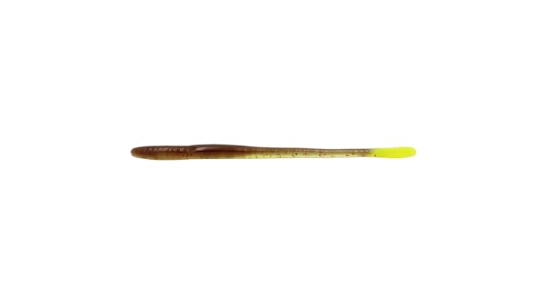 Keeper Custom Worms Straight Tail Worms - Green Weenie Red Flake Chartreuse Tail
