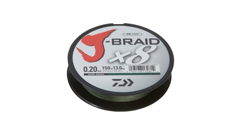 Daiwa J Braid 8 Strand 300yd - JB8U80-300DG