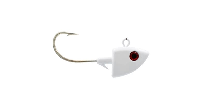 Dolphin Tackle Painted Big Game Arrowhead Jig Head - PKAHE8-10WH